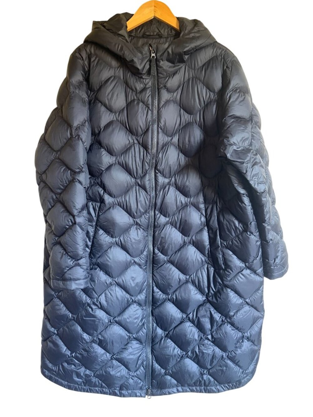Eddie Bauer 650 Down Filled Long Line Puffer Jacket XXL with Hood
